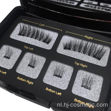 3D Private Label Magic Magnetic Eyelashes leverancier 8Pcs